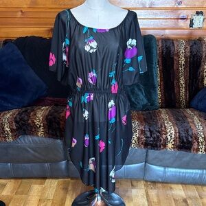 Simon Sez 80’s Floral Sheer Dress